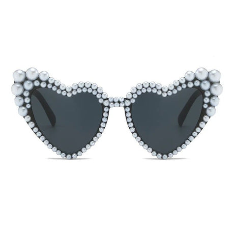 Heart - Shaped Pearl Sunglasses - Just Married Bridesmaid Gift - I'm Getting Married