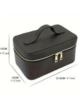 Ladies Personalised Saffiano Split Leather Travel Toiletry Case Bag - On Trend - I'm Getting Married