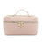 Ladies Personalised Saffiano Split Leather Travel Toiletry Case Bag - On Trend - I'm Getting Married