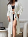 Long Sleeve Cotton Wedding White Robes - Perfect for Your Wedding Day! - I'm Getting Married