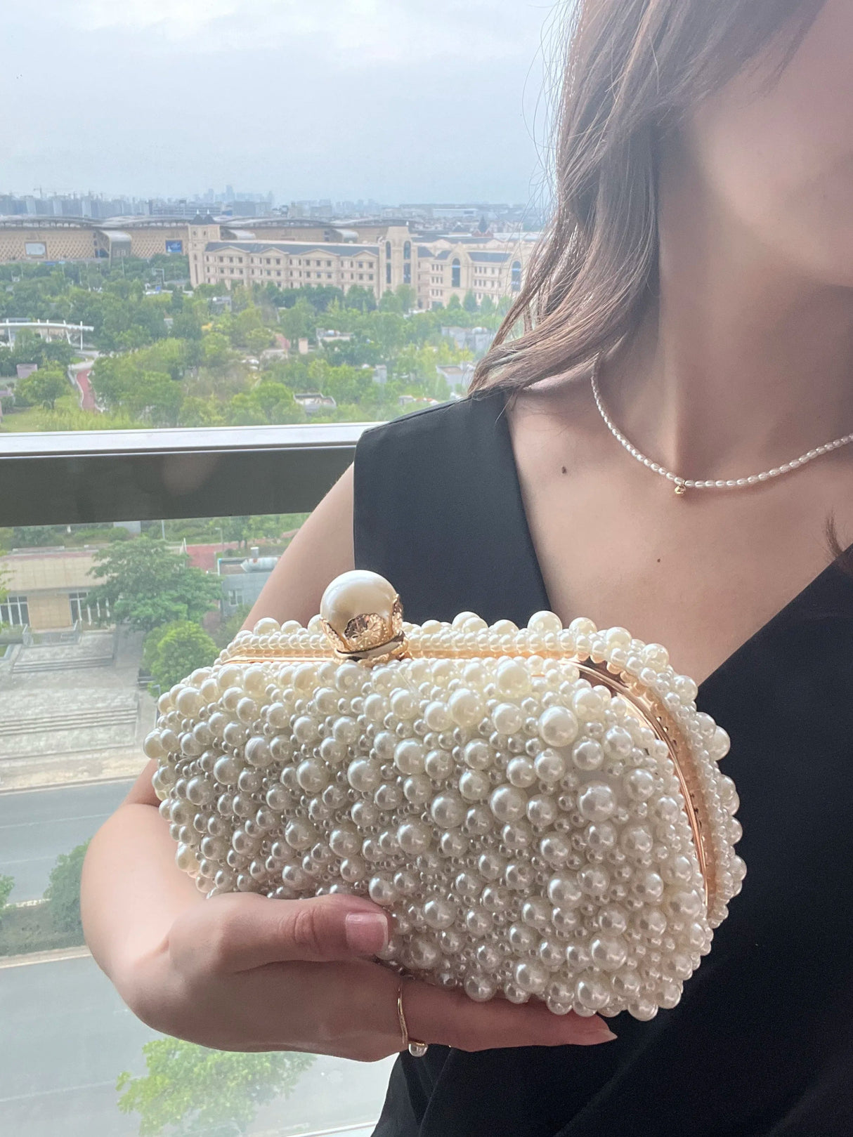 Luxury Crystal Beaded Evening Clutch Bag - I'm Getting Married