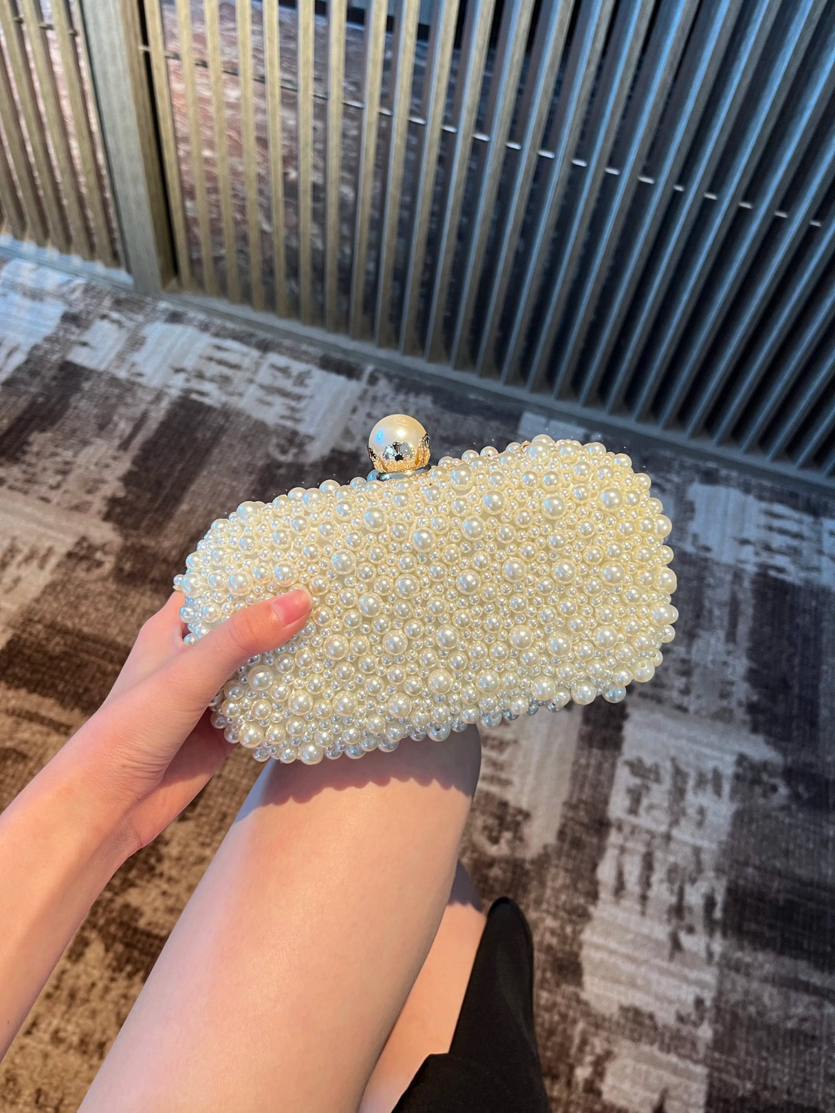 Luxury Crystal Beaded Evening Clutch Bag - I'm Getting Married