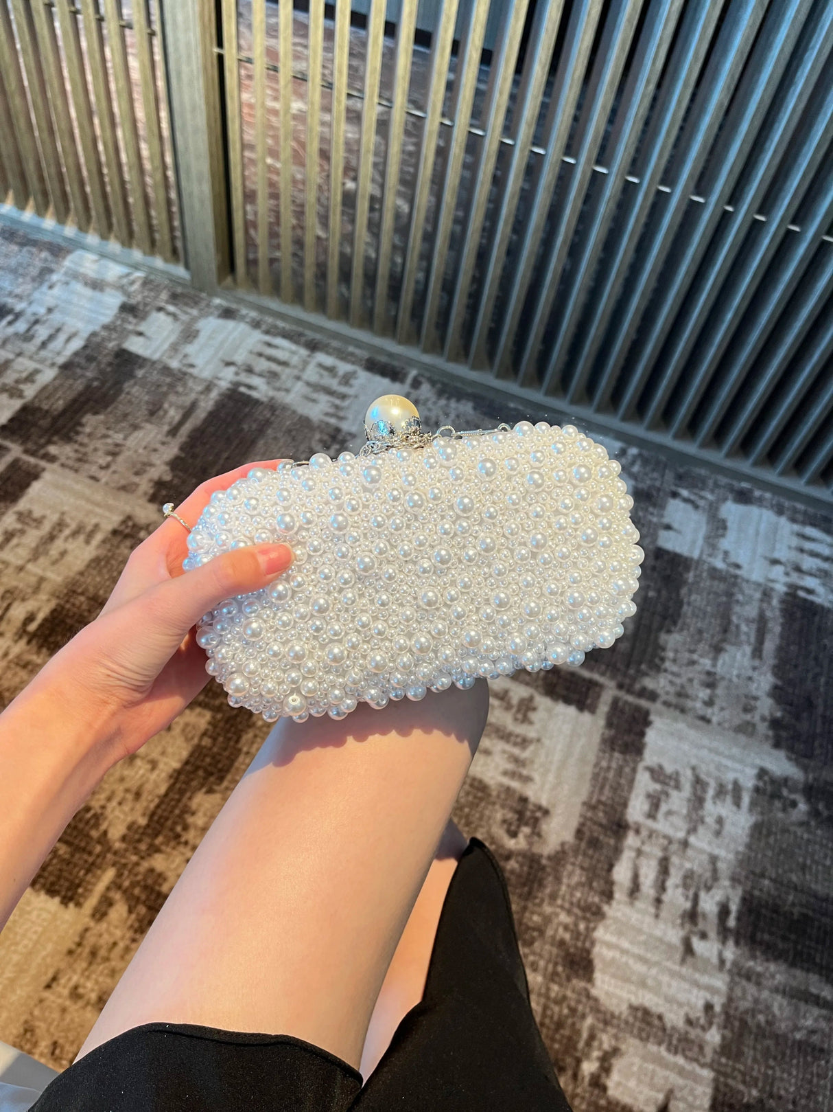 Luxury Crystal Beaded Evening Clutch Bag - I'm Getting Married