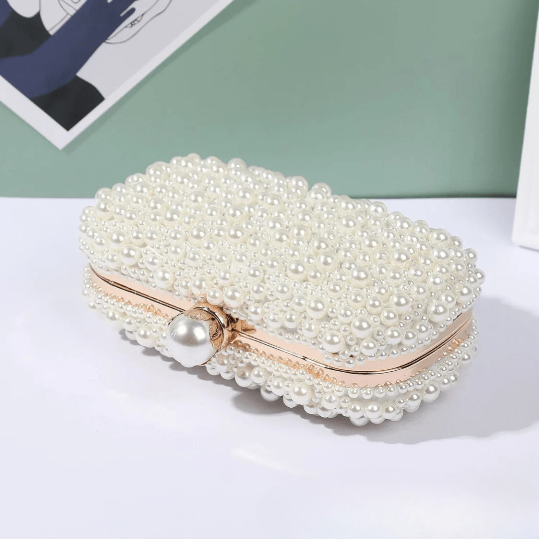 Luxury Crystal Beaded Evening Clutch Bag - I'm Getting Married