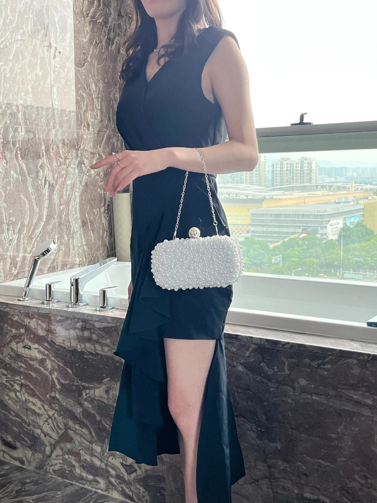 Luxury Crystal Beaded Evening Clutch Bag - I'm Getting Married