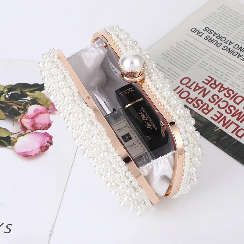 Luxury Crystal Beaded Evening Clutch Bag - I'm Getting Married