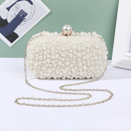 Luxury Crystal Beaded Evening Clutch Bag - I'm Getting Married