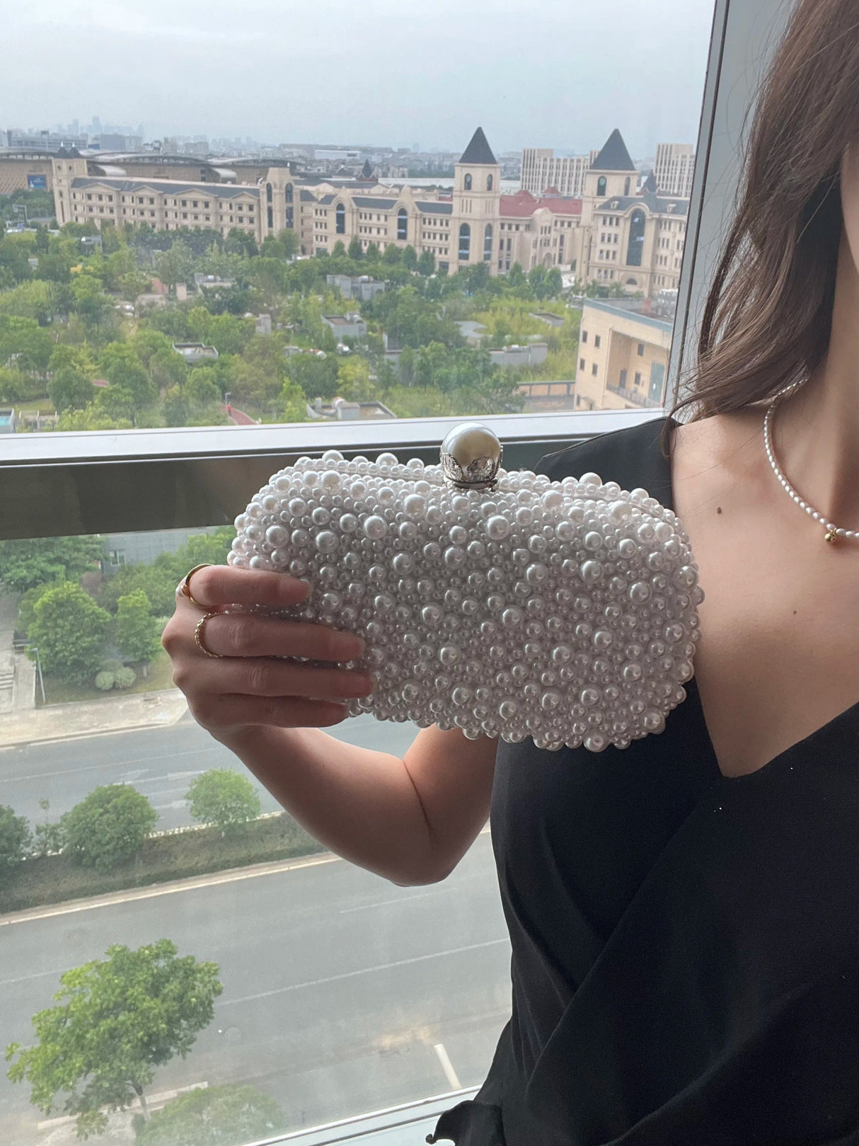 Luxury Crystal Beaded Evening Clutch Bag - I'm Getting Married