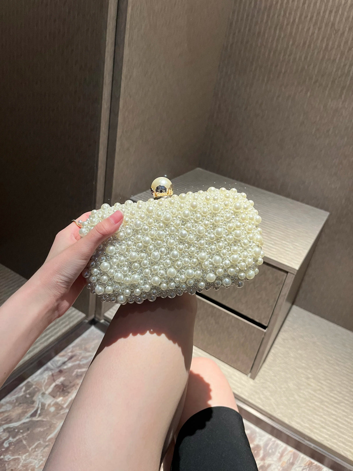 Luxury Crystal Beaded Evening Clutch Bag - I'm Getting Married