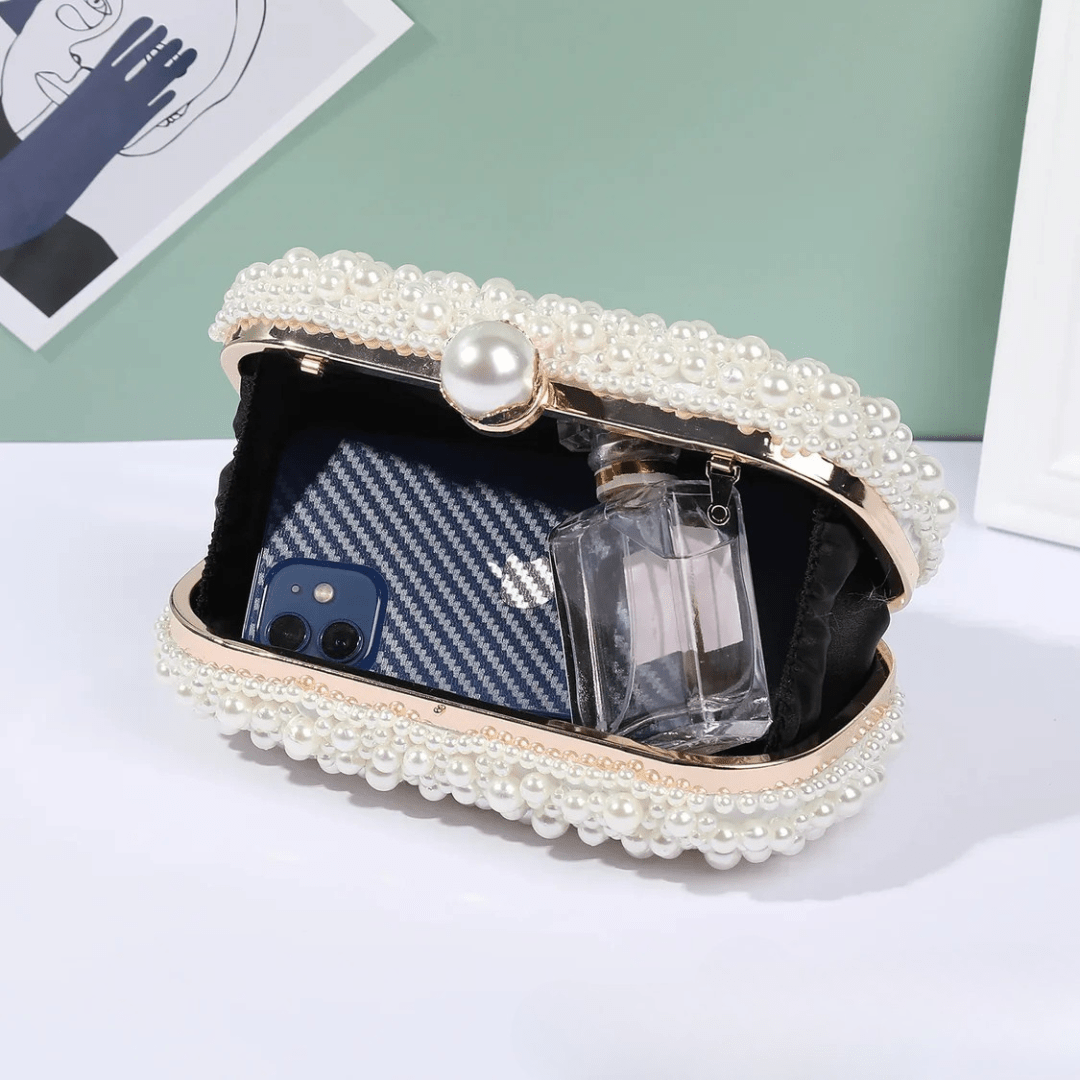 Luxury Crystal Beaded Evening Clutch Bag - I'm Getting Married
