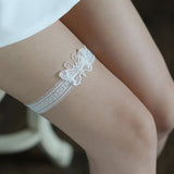 Pearl Lace Bridal Wedding Day Garter - I'm Getting Married