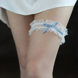 Pearl Lace Bridal Wedding Day Garter - I'm Getting Married