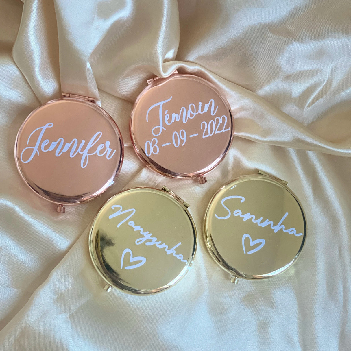 Personalised Bridal Party Pocket Mirror - I'm Getting Married