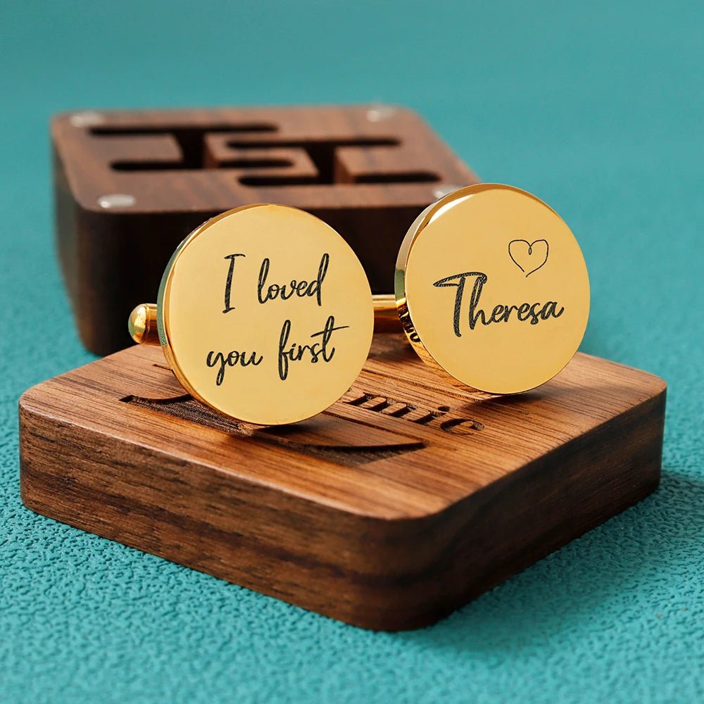 Personalised Father of the Bride & Groomsmen Wedding Cufflinks - I'm Getting Married