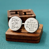 Personalised Father of the Bride & Groomsmen Wedding Cufflinks - I'm Getting Married