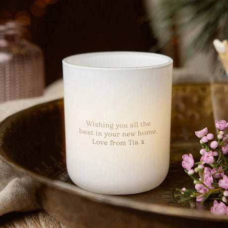 Personalised Glass Candle Tealight Holder - I'm Getting Married