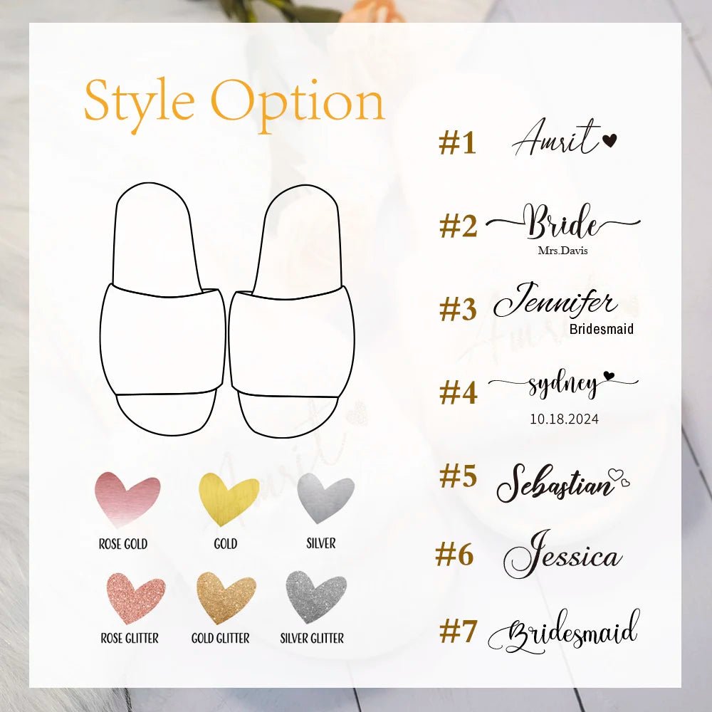 Personalised Plush Bridesmaid and Bride Slippers - I'm Getting Married