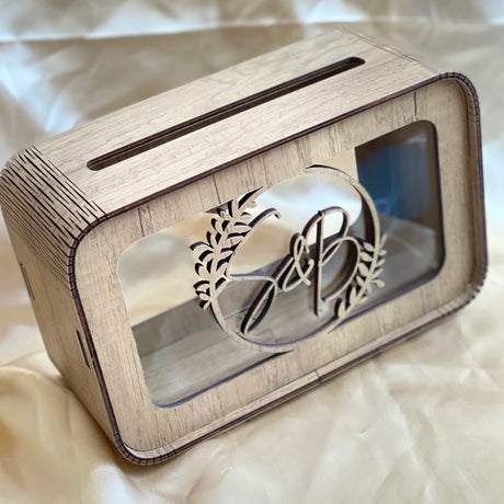 Personalised Rustic Wedding Card Box - I'm Getting Married