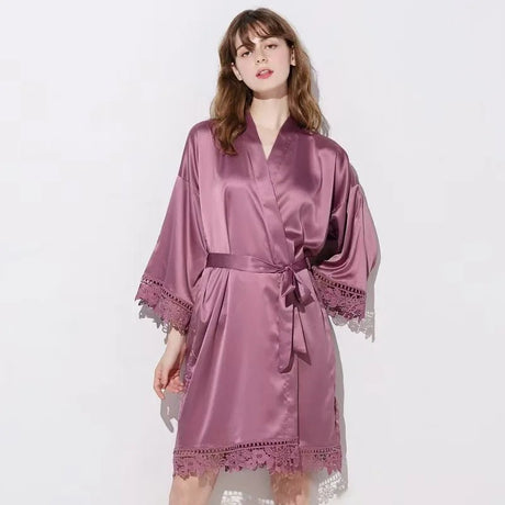 Personalised Satin Luxe Wedding Day Bridal Robe - I'm Getting Married