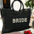 Personalized Bride Tote with Rhinestone Pearl Letters - I'm Getting Married