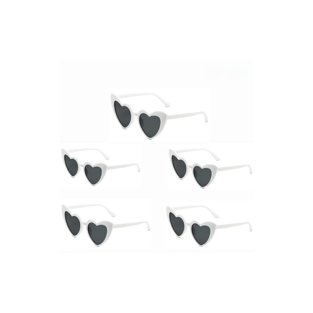 Retro Heart White and Pink Wedding Day Sunglasses - I'm Getting Married