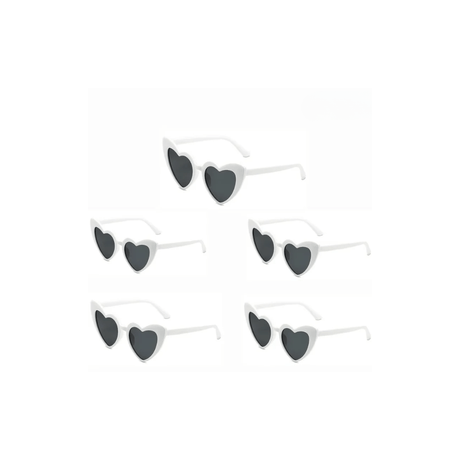 Retro Heart White and Pink Wedding Day Sunglasses - I'm Getting Married