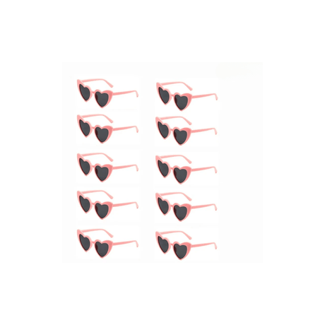Retro Heart White and Pink Wedding Day Sunglasses - I'm Getting Married