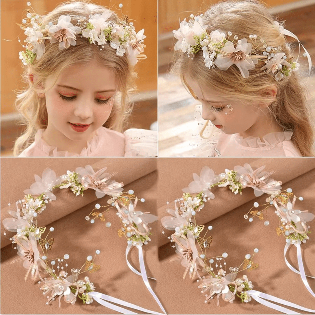 Vintage Wedding Flower Girl Crowns - I'm Getting Married