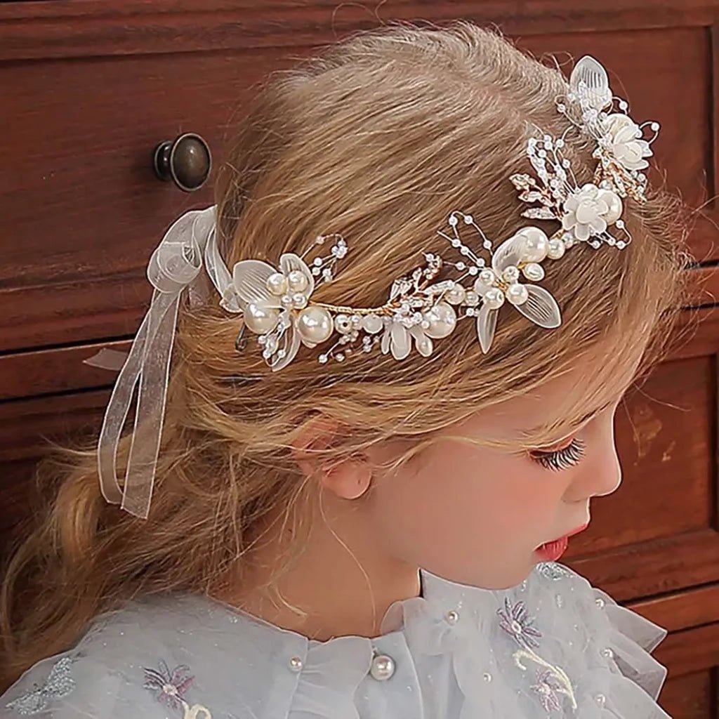 Vintage Wedding Flower Girl Crowns - I'm Getting Married